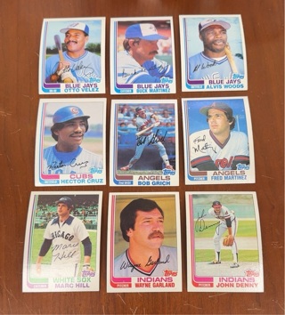 1982 Topps baseball lot