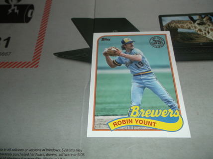 2024 Topps Series 1 1989 - 2024 35th Anniversary Robin Yount insert card # 89B- 55 Milwaukee Brewers