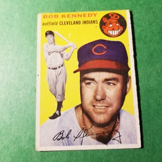 1954 - TOPPS BASEBALL CARD NO. 155 - BOB KENNEDY - INDIANS