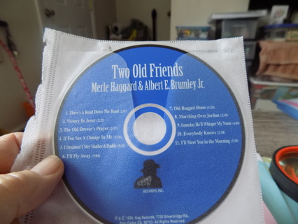 Two Old Friends Merle Haggard and Albert R Brimley Jr. Gospel Music CD