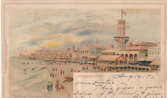 Vintage Used Postcard: 1903 Atlantic City