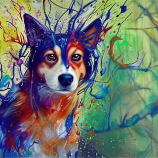 Listia Digital Collectible: [A17] Dog Art Collection: #004