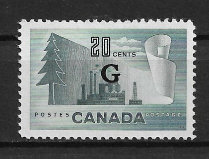 1952 Canada ScO30 Canada Paper Production with Official overprintt MNH