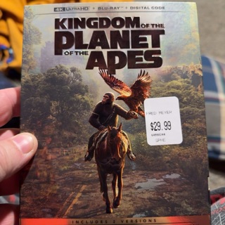 Kingdom of the Planet of the Apes digital 4k ultra HD copy