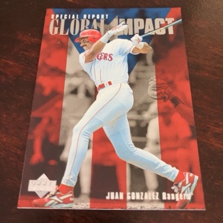 1997 Upper Deck - [Base] #200 Juan Gonzalez - Global Impact 