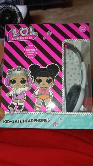 L.O.L. Surprise Headphones with Stickers Kid-safe Brand New