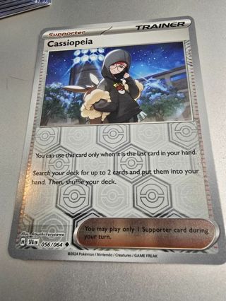 Pokemon Cassiopeia reverse holo card 056/064