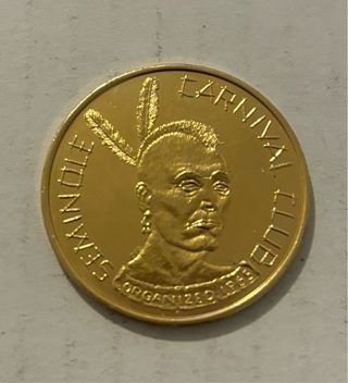 1969 Gold Plated Seminole Indian Uncirculated Coin