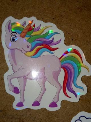 Unicorn shiny Cool new sticker no refunds regular mail only Very nice