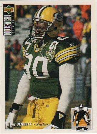 Tradingcard - NFL - 1994 Collector's Choice #344 - Tony Bennett - Green Bay Packers