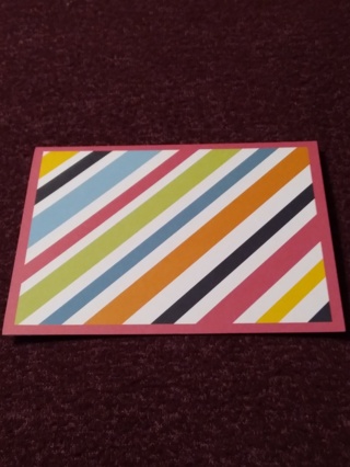 Bold Stripe Notecard