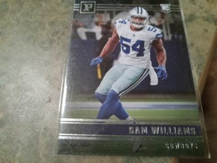 2022 PANINI CHRONICLES ROOKIE SAM WILLIAMS DALLAS COWBOYS FOOTBALL CARD # PA-29