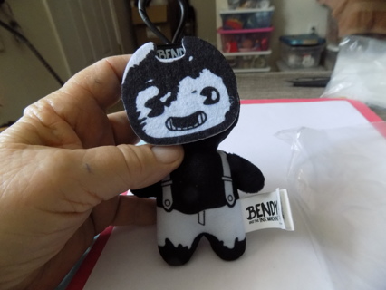 6 1/2 inch tall Bendy and the Ink Machine plush keychain