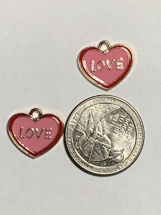 ♥♥VALENTINE’S DAY CHARMS~#29~SET 3~SET OF 2 CHARMS~FREE SHIPPING ♥♥