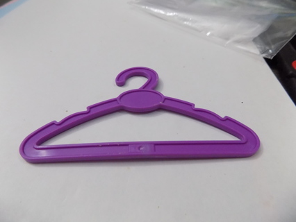 3 inch wide purple doll clothes hanger