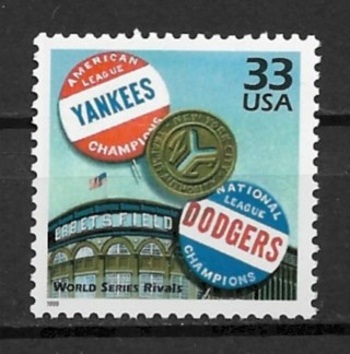 1999 Sc3187j Celebrate the Century: 1950's World Series MNH