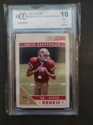 BCCG 2011 SCORE COLIN KAEPERNICK MINT 10