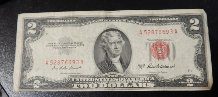 1953 A Red Seal $2 Note