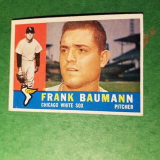 1960 - TOPPS BASEBALL CARD NO. 306 - FRANK BAUMANN - WHITE SOX