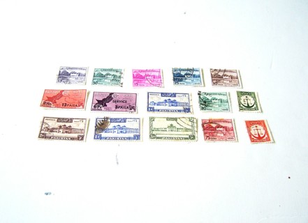 Pakistan Postage Stamps used set of 15