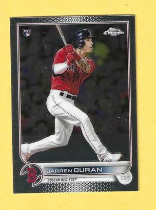 2022 Topps Chrome Jarren Duran Red Sox Baseball Card