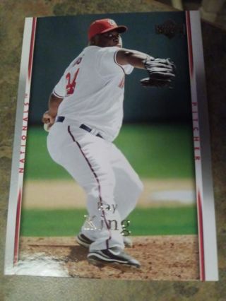 2007 UPPER DECK RAY KING WASHINGTON NATIONALS BASEBALL CARD# 1008