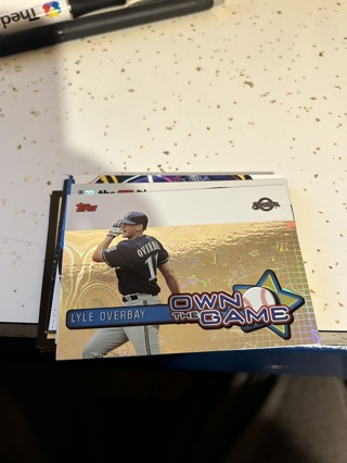 2004 topps own the game lyle overbay