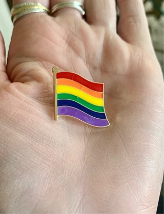 Pride Rainbow Flag Pin