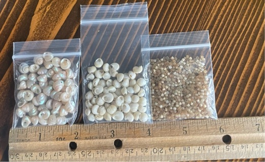 3 bags of vintage beads for jewelry making and other crafts 