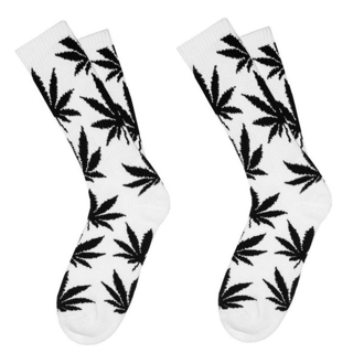 NEW 2-PACK WEED LEAF SOCKS MARIJUANA CREW SOCKS