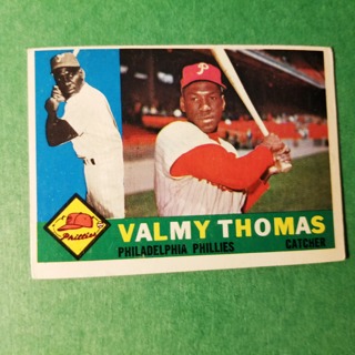  1960 - TOPPS EXMT - NRMT BASEBALL - CARD NO - 167 - VALMY THOMAS - PHILLIES