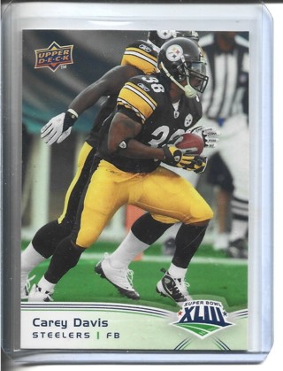 2009 Upper Deck Carey Davis NFL Football Card