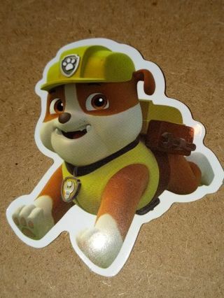 Paw patrol Cute one vinyl sticker no refunds regular mail only Very nice quality!