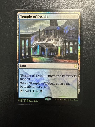 Temple of Deceit Foil MTG Theros Beyond Death Rare Card