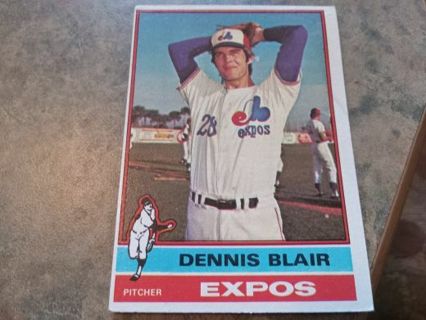 1976 TOPPS DENNIS BLAIR MONTREAL EXPOS BASEBALL CARD# 642