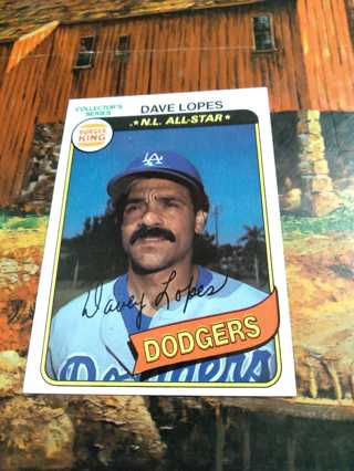 1980 Topps Burger King Dave Lopes