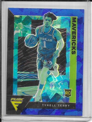 Tyrell Terry 2020-21 Flux Blue Cracked Ice #238