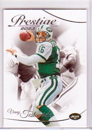 Vinny Testaverde, 2023 Panini Prestige Card #233, New York Jets, (H)