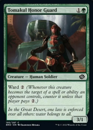 Tomakul Honor Guard - Foil MTG The Brothers' War NM Magic Foil