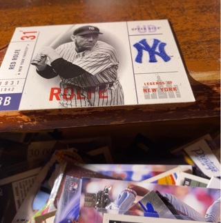 2001 upper deck legends of New York red Rolfe baseball card 