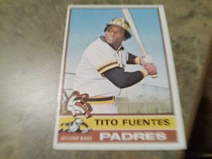 1976 TOPPS TITO FUENTES SAN DIEGO PADRES BASEBALL CARD# 8