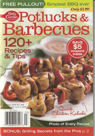 Soft Covered Recipe Book: Betty Crocker: Potlucks & Barbacues
