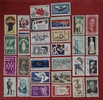 Thirty Mint .05 US Postage Stamps