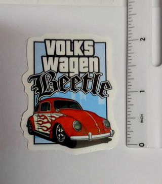 Volkswagen Beetle Vinyl Decal Sticker