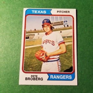 1974 - TOPPS BASEBALL CARD NO. 425 - PETE BROBERG - RANGERS - EXMT/NRMT