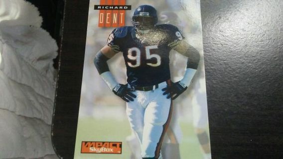 1994 SKYBOX IMPACT RICHARD DENT CHICAGO BEARS FOOTBALL CARD# 34