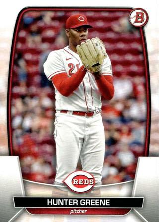 2023 Bowman Hunter Greene #35 Cincinnati Reds Baseball Card