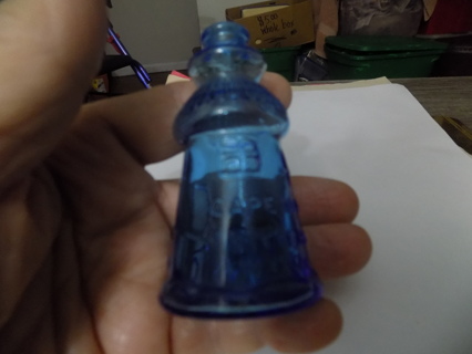 Vintage Wheaton Cobalt Blue Cape May Bitters bottle Lighthouse shaped