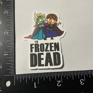 Disney frozen ❇️ walking dead parody large sticker decal new 