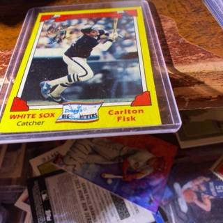 1982 topps drake’s big hitters Carlton Fisk baseball card 